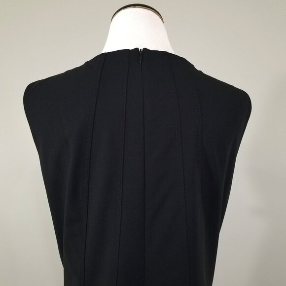 LaVia 18 Black Shift Dress Sleeveless Sheath Structured Career Corpcore EU 50 - Picture 9 of 12